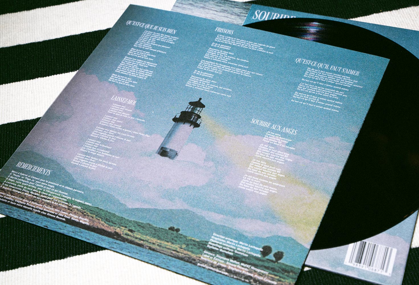 Feuille intérieure du vinyle 